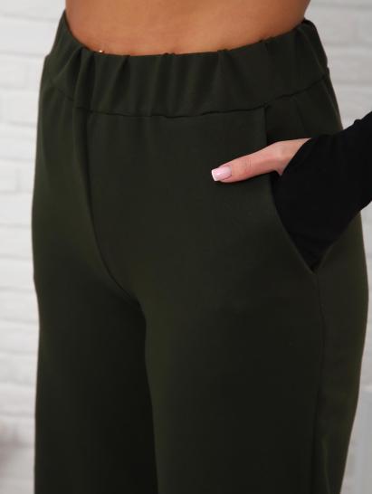 Брюки с карманами футер с лайкрой (01038, хаки) - фото 17