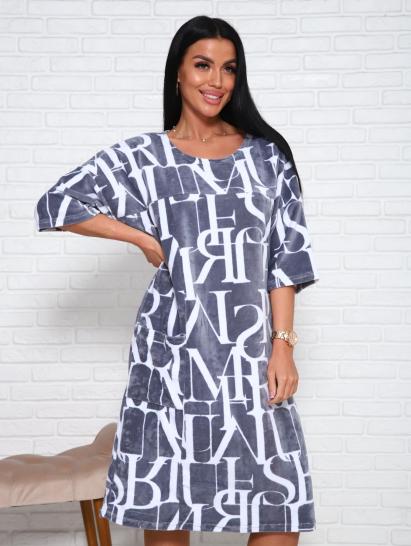 Туника велюровая (01019, серый) - фото 5