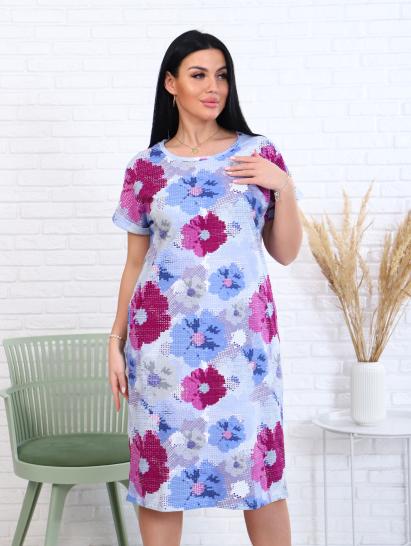 Платье с карманами, голубой (903-1) - фото 4