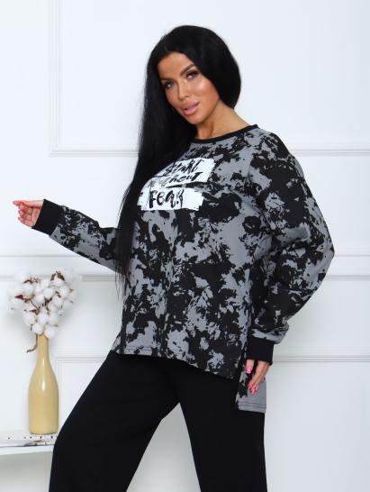 Костюм с брюками, принт (00963, черный) - фото 6