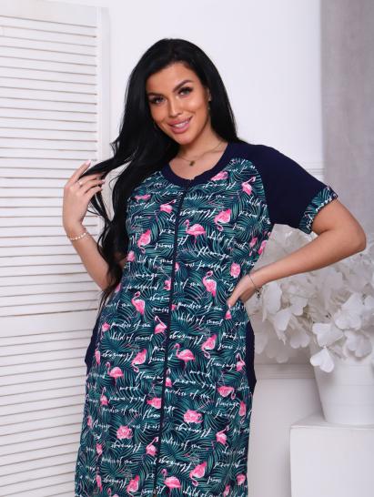 Халат женский на молнии с карманами, зеленый (908-2) - фото 3