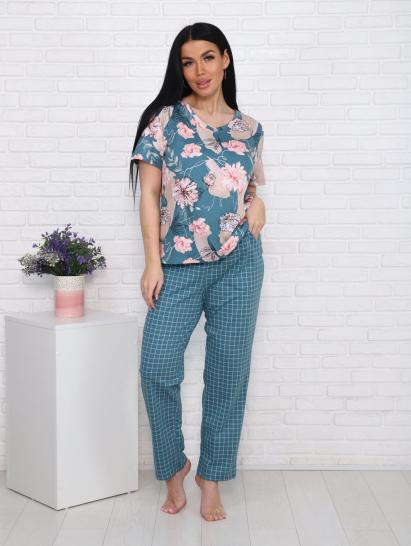 Костюм с брюками (00991, зеленый) - фото 12