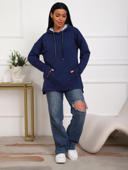 Толстовка футер с капюшоном (01074, индиго) - фото 18