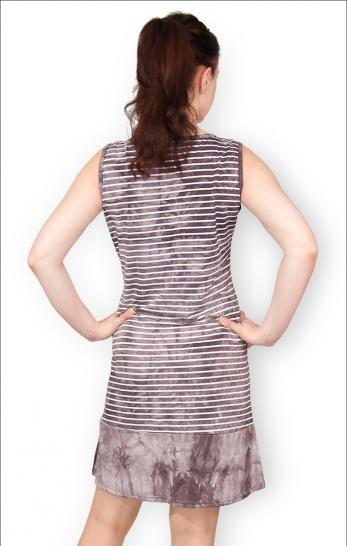 Сарафан из вискозы - батик, "Полоска, сепия" (367-1) - фото 4
