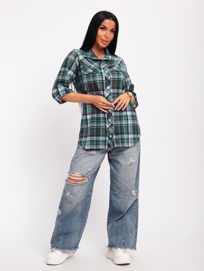 Рубашка на пуговицах (01058, зеленый) - фото 18