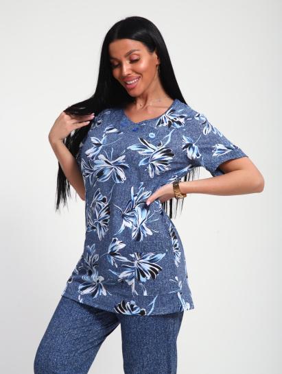 Костюм с бриджами (01070, синий) - фото 10