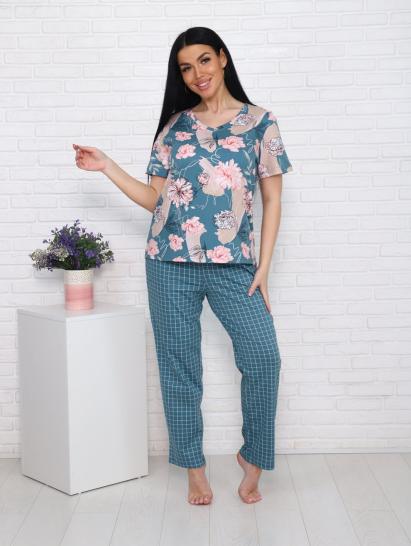 Костюм с брюками (00991, зеленый) - фото 10