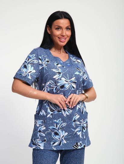 Костюм с бриджами (01070, синий) - фото 5