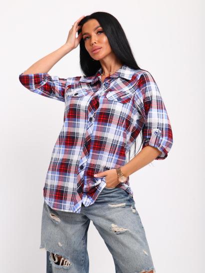 Рубашка на пуговицах (01058, голубой) - фото 3