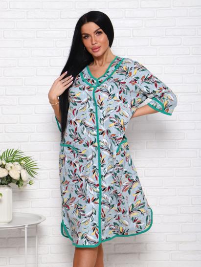 Халат женский на пуговицах с карманами, фисташковый (958-4) - фото 7