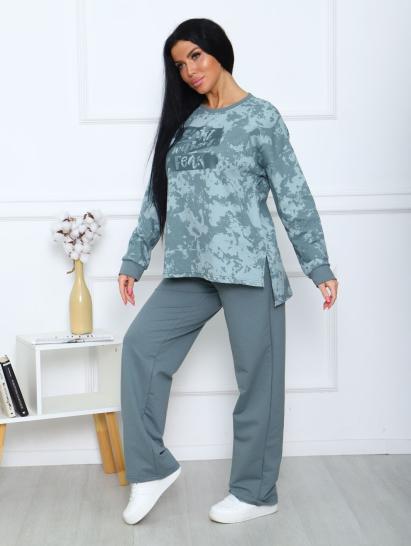 Костюм с брюками, принт (00963, ментол) - фото 10