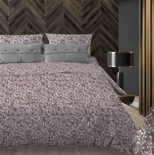 Простыня Завиток шоколад бязь - фото 1