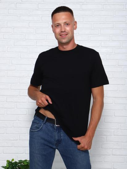 Футболка мужская (01005, черный) - фото 4