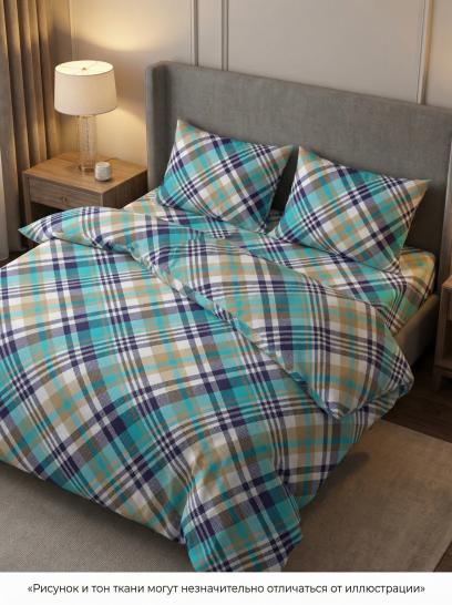 Комплект постельного белья Лондон бирюзовый бязь - фото 1