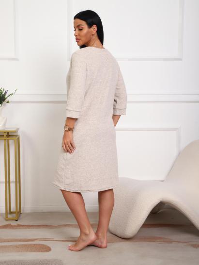 Халат махровый на молнии (01075, светло-бежевый) - фото 21