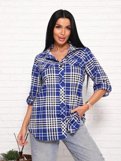 Рубашка на пуговицах (00995, темно-синий) - фото 5