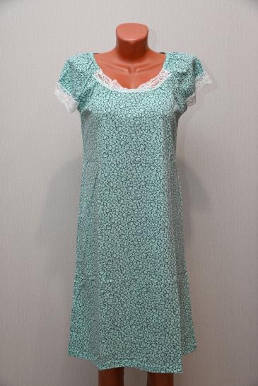 Сорочка с кружевом стрейч (236-16) - фото 1