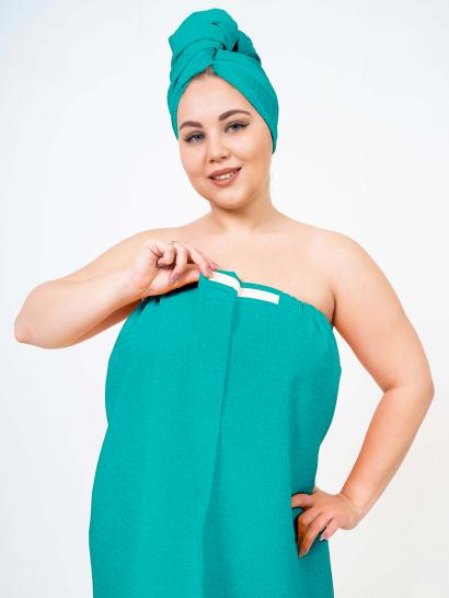 Килт для бани женский бирюза - фото 3