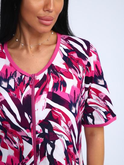 Халат женский на молнии с карманами (01057, малиновый) - фото 2