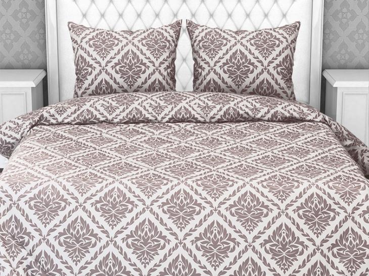 Наволочка Ритм коричневый бязь - фото 1