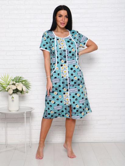 Халат женский на молнии с карманами (00960, ментол) - фото 12