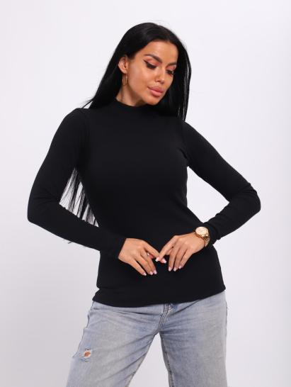 Водолазка женская, рибана (01044, черный) - фото 2