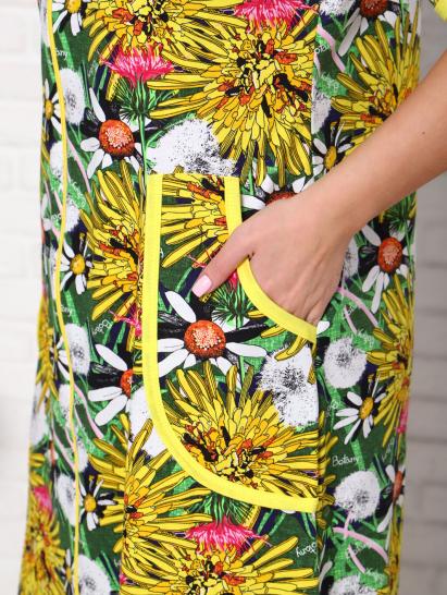 Халат женский на молнии с карманами  (00975, желтый) - фото 15