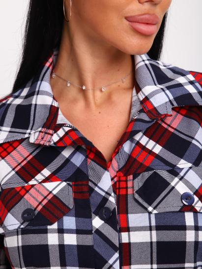 Рубашка на пуговицах (01058, синий) - фото 2