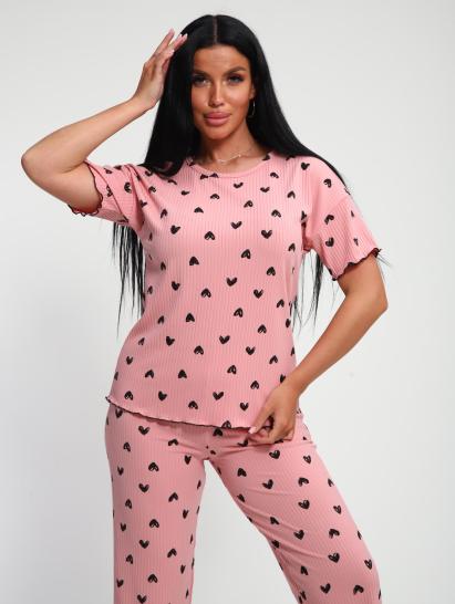 Пижама с брюками (01063, розовый) - фото 6