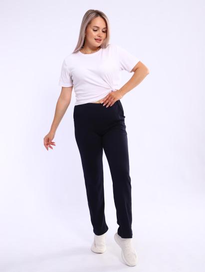 Брюки с карманами, интерлок (01034, темно-синий) - фото 15