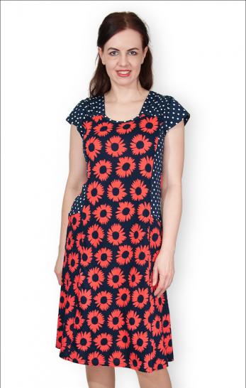 Платье трикотажное с карманами (264-11) - фото 2