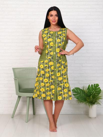 Халат женский на пуговицах, хаки (921-1) - фото 11