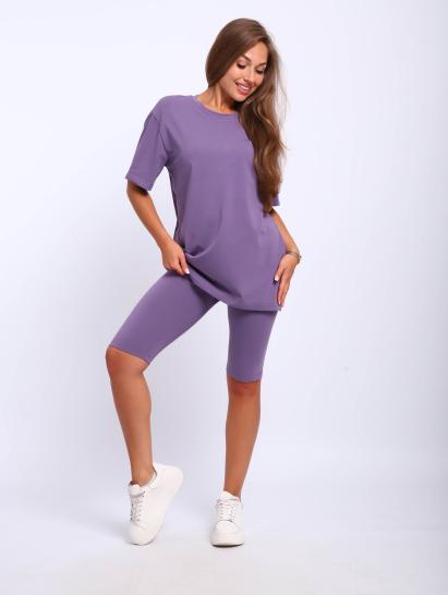 №025 Костюм с бриджами Костюм женский Лиловый - фото 3