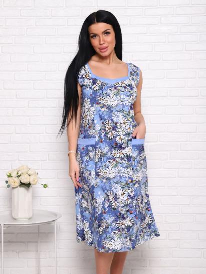 Сарафан с карманами (00981, голубой) - фото 4