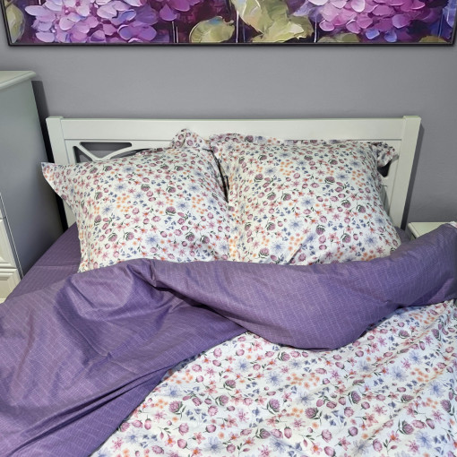 Наволочка Цветочная сказка (основа) сатин - фото 1