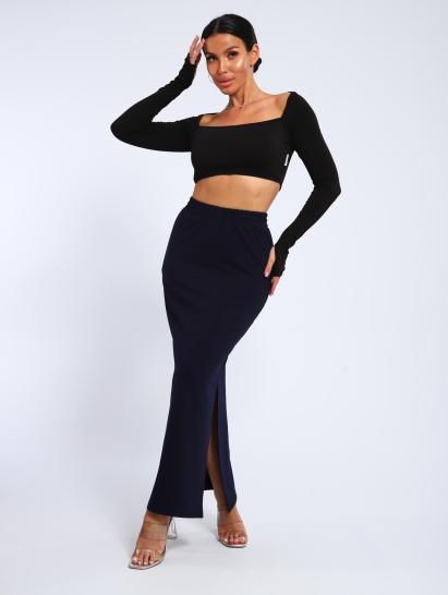 Юбка, футер (01056, темно-синий макси) - фото 13