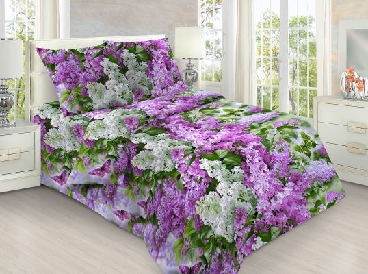 Наволочка Сирень 3D Бязь - фото 1