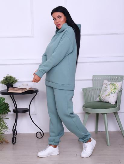 Брюки, футер с начесом 3-х нитка (01043, оливковый) - фото 3