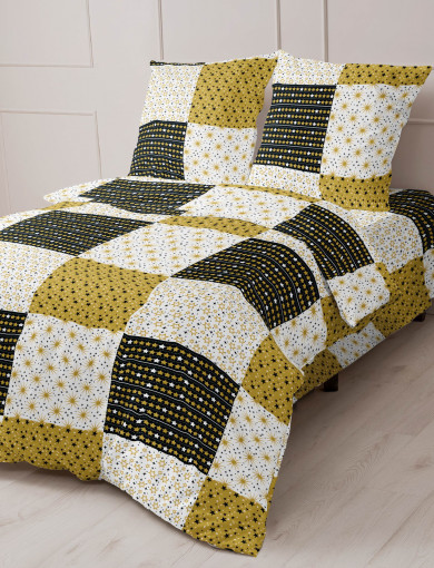 Комплект постельного белья Ночное золото Бязь ГОСТ - фото 1