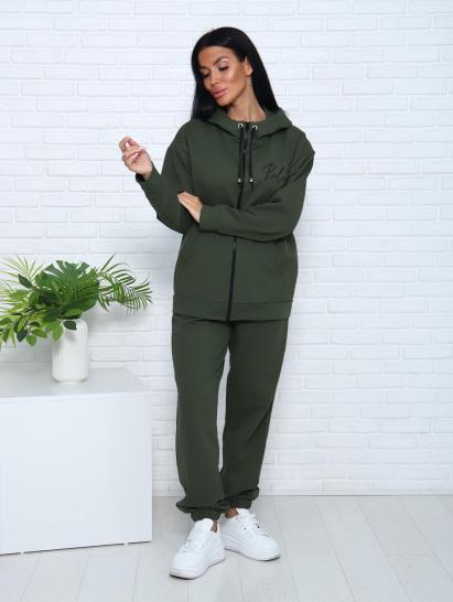 Костюм с брюками, футер с лайкрой 2-х нитка (00907, хаки) - фото 14