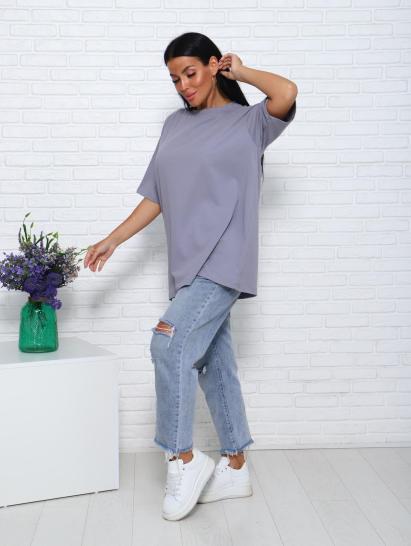 Футболка женская оверсайз (01004, серый) - фото 11
