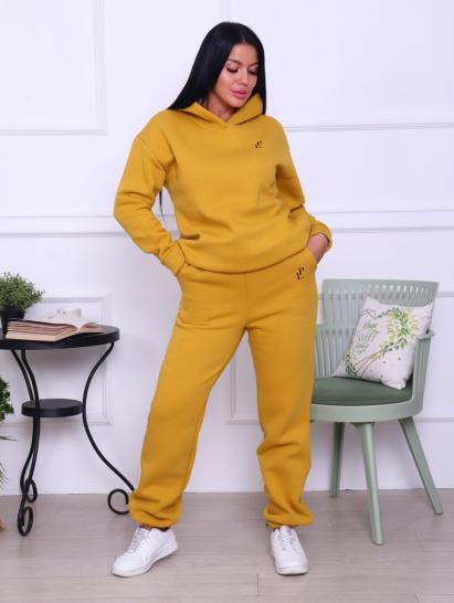 Костюм с брюками, футер с начесом 3-х нитка, горчица (799-12) - фото 11