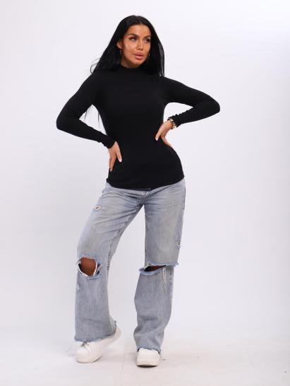 Водолазка женская, рибана (01044, черный) - фото 17