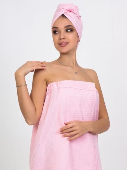 Килт для бани женский розовый - фото 3