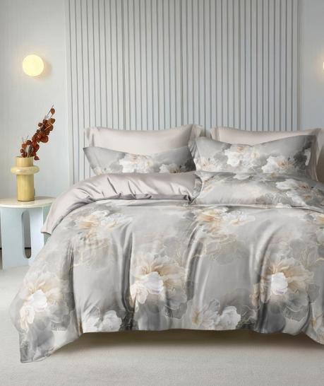 Пододеяльник Дымчатый пион (основа) сатин - фото 1