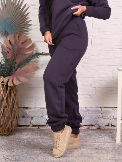 Брюки, футер с начесом 3-х нитка (01043, антрацитовый) - фото 1