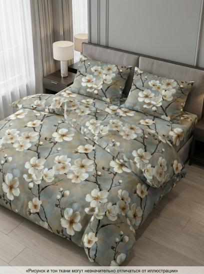 Комплект постельного белья Белоснежная сакура бязь - фото 1