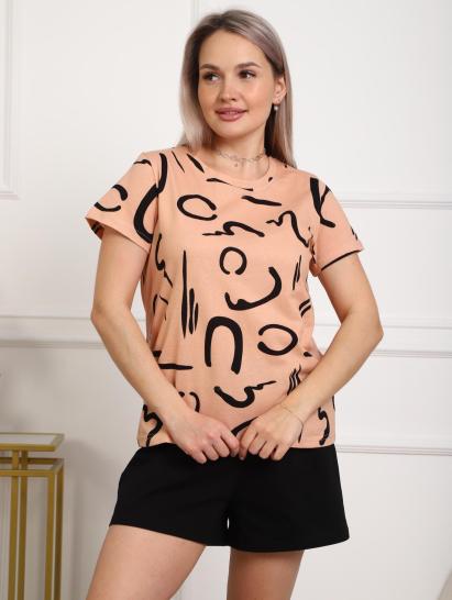 Костюм с шортами (01077, персиковый) - фото 6