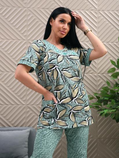 Костюм с бриджами (01070, зеленый) - фото 7